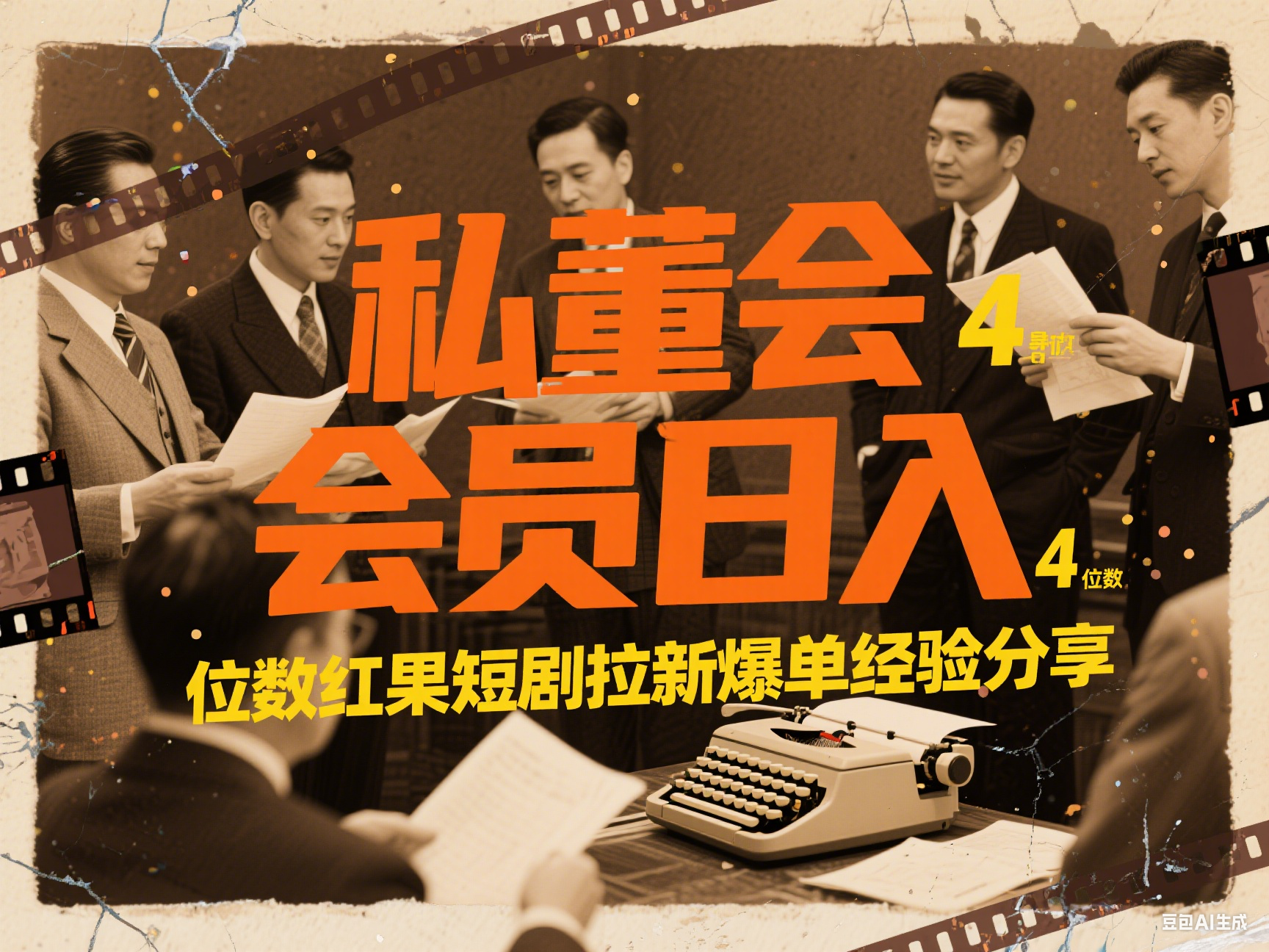 私董会 会员日入4位数红果短剧拉新爆单经验分享