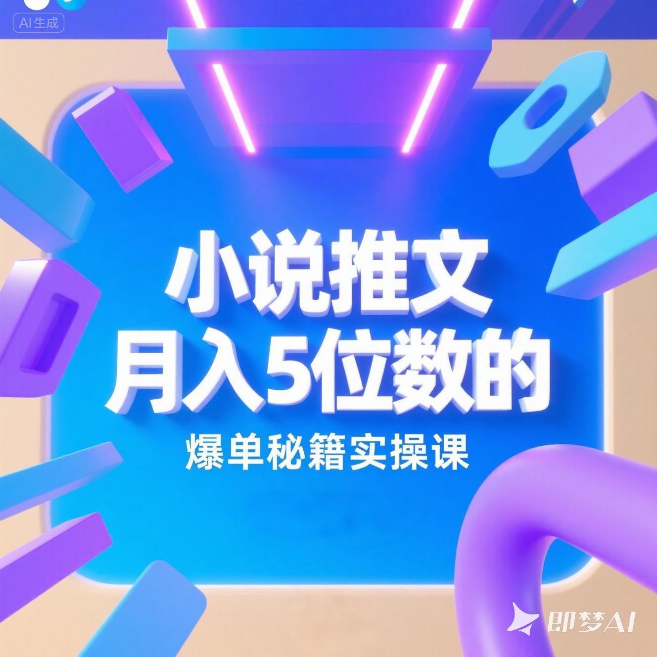 小说推文 月入5尾数的爆单秘籍实操课