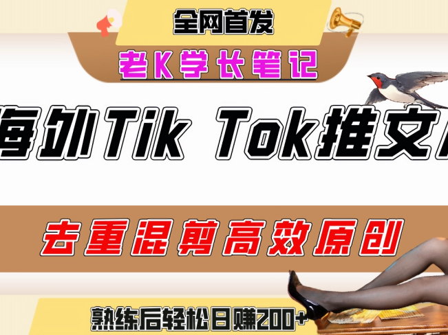 海外tiktok小说推文暴力项目,高停留率,高转化率,上手后一天搞顿饭钱不是问题